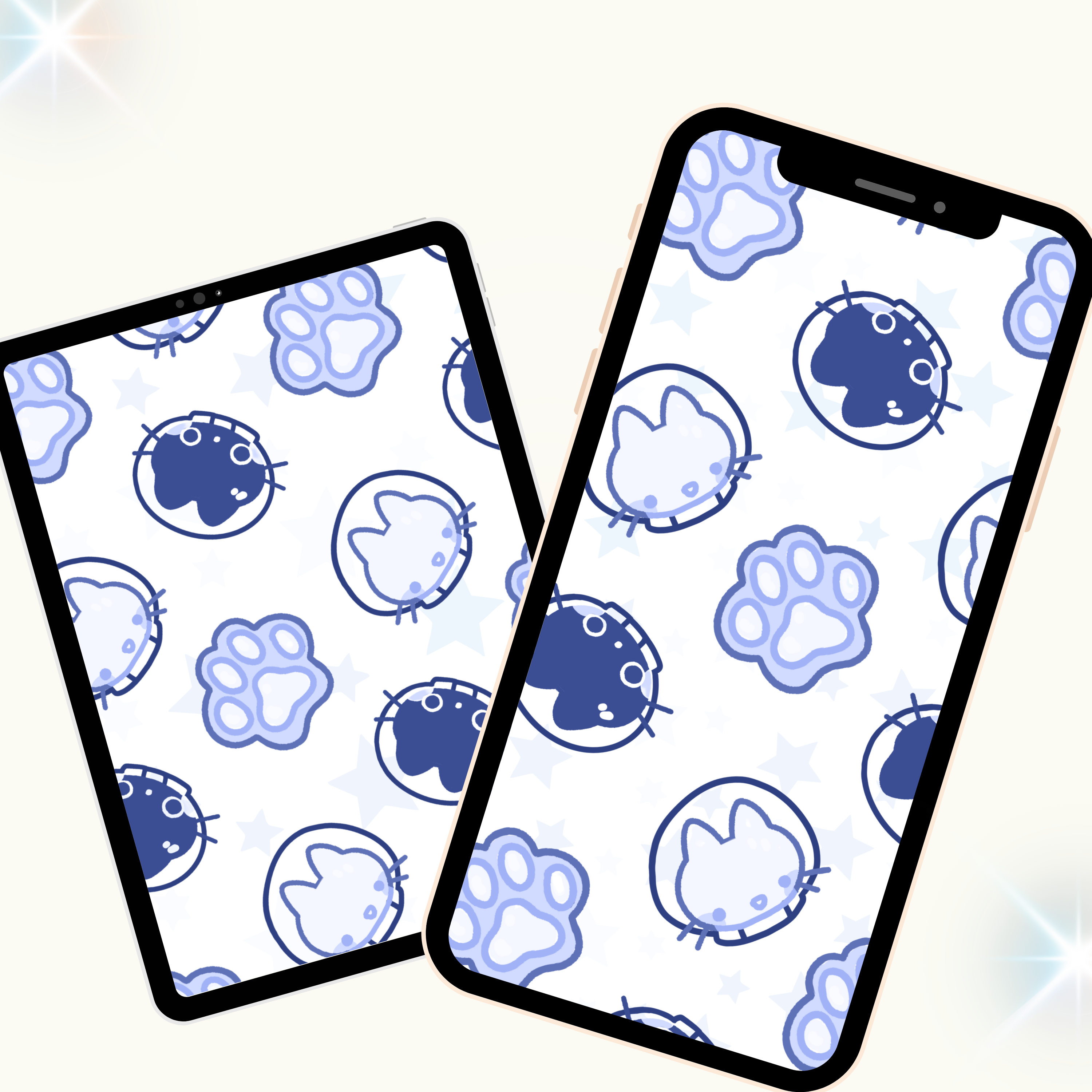 ✩ Digital Wallpapers | Space Kitties ✩